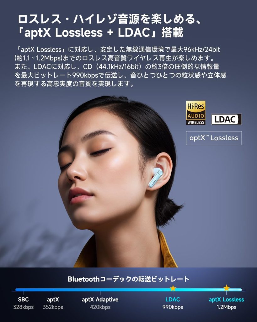 EarFun Air Pro 4のコーデック
